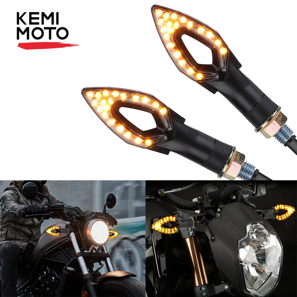 KEMiMOTO для YAMAHA MT07 FZ07 спереди и сзади указатель поворота 12V светодиодные светильники