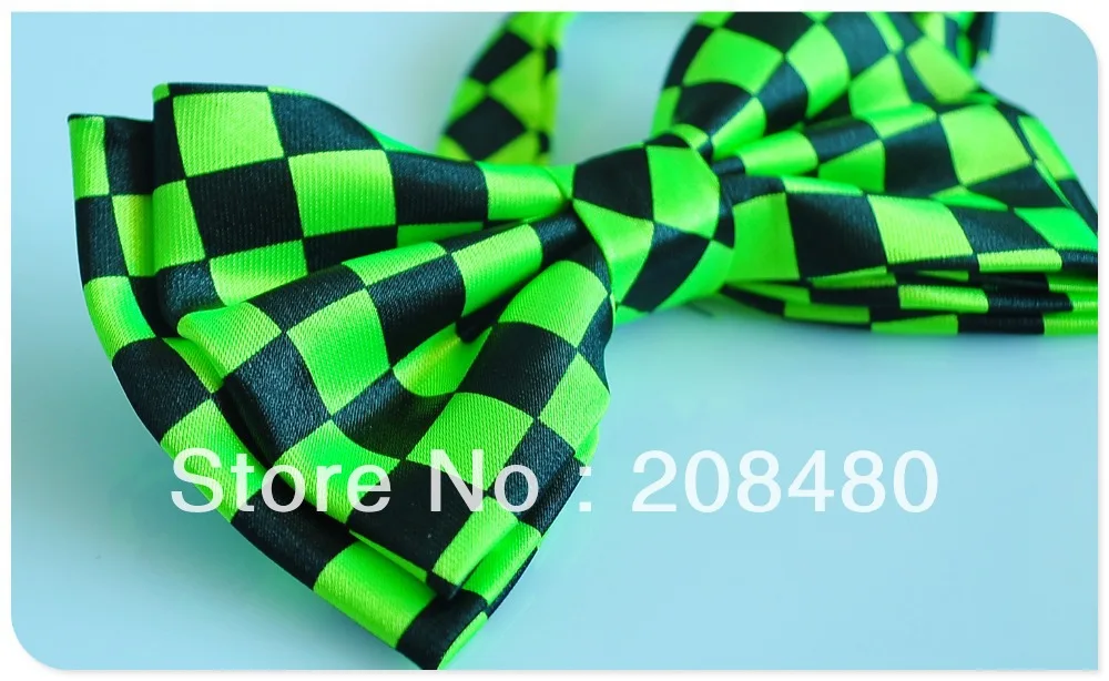 Мужской Блестящий галстук-бабочка для смокинга мужской зеленый + черный