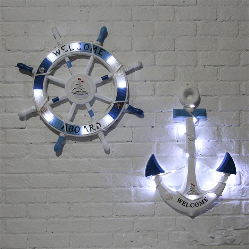 Деревянный якорь в средиземноморском стиле 45/60 см|gift gifts|gift decorationgift ornaments |