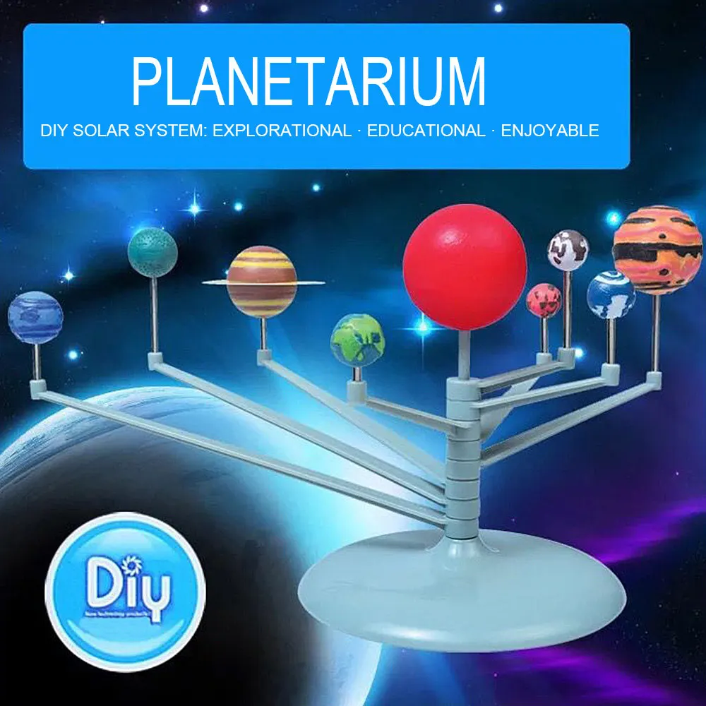 21 см DIY 3D имитационная модель солнечной Системы девять планет игрушечные весы