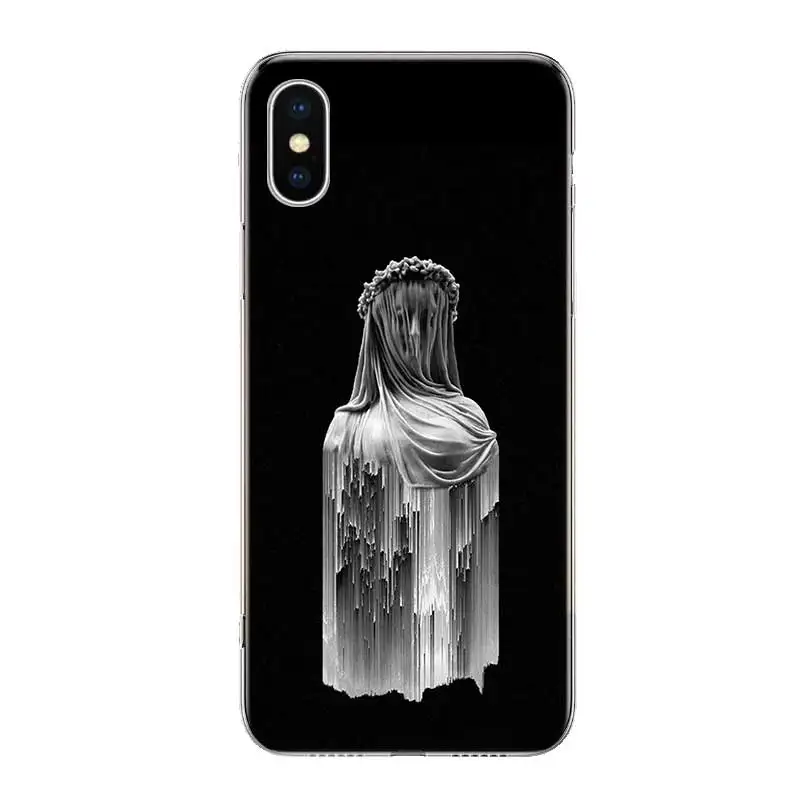 Черный белый блестящий силиконовый чехол для Apple iPhone 6 6S 7 8 Plus X 10 XS MAX XR 5 5S SE |