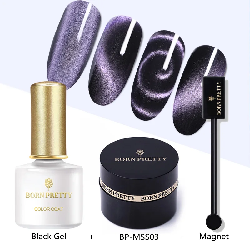 Set 3 BORN PRETTY 5D Магнитный Гель-лак для ногтей с эффектом «кошачий глаз» 5 мл роскошный нефритовый эффект замачиваемый УФ Гель-лак для ногтей звездное небо лак для ногтей - Цвет: Set 3