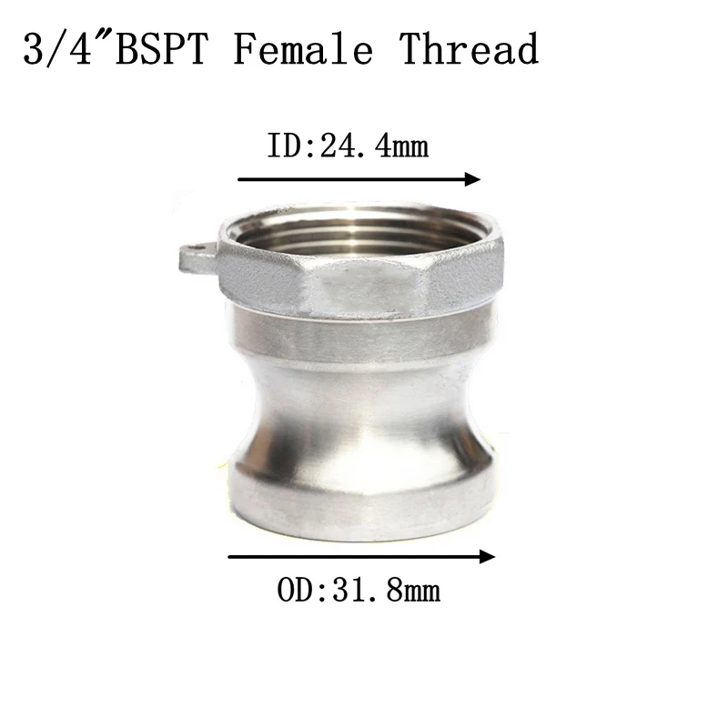 1/" 3/4" " 1-1/4" 1-1/" BSPT внутренняя резьба Camlock 304 из нержавеющей стали A Тип кулачковый замок фитинг насос адаптер для доморощенного - Цвет: NO2