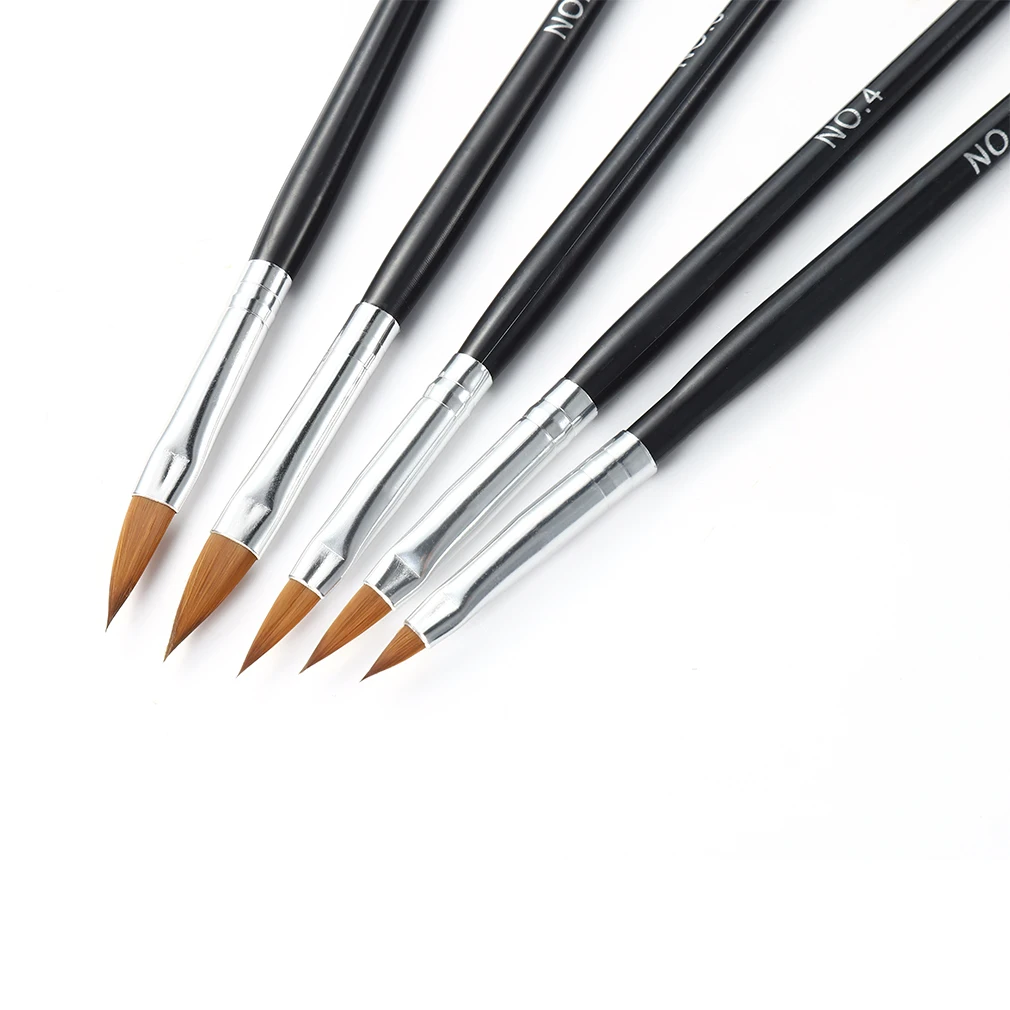 Quality Nail Brushes UV Gel Acrylic Nail Art Builder Manicure Brush Liner Pen Dotting Painting Design Nail Brush Art Set 3-15Pcs