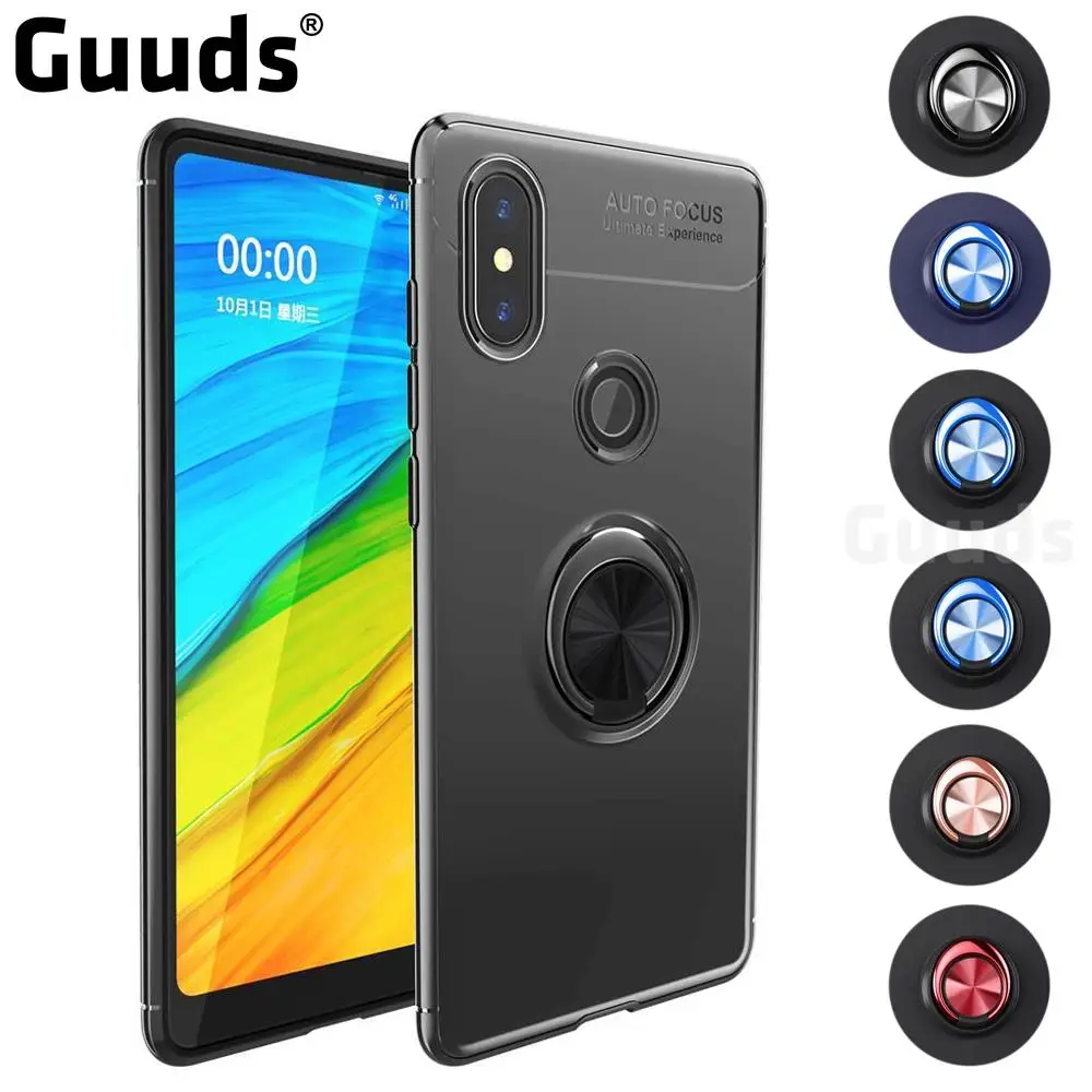 Для Xiaomi Mi Mix 2s 5x A1 Redmi Note 5A 4X 4A чехол с автофокусом невидимым кольцом держателем