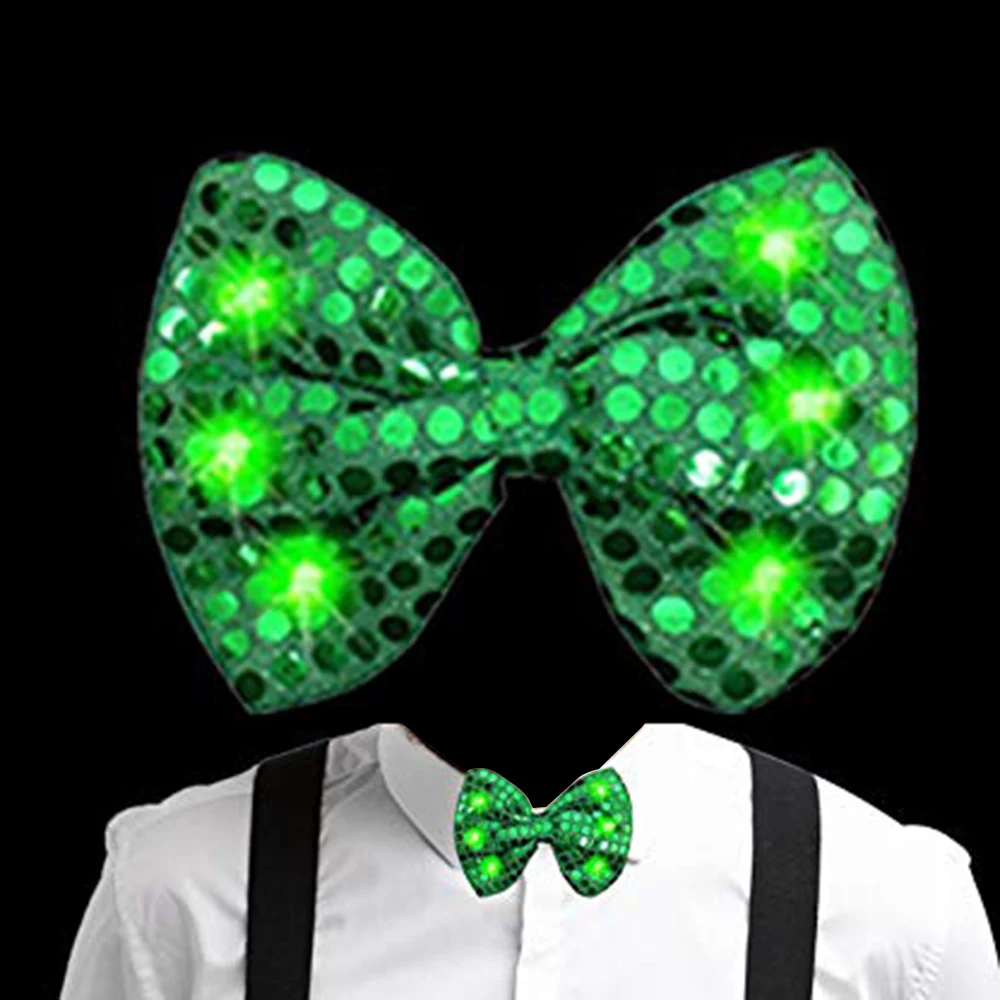 День Святого Патрика галстук бабочка ирландские мужские вечерние галстуки