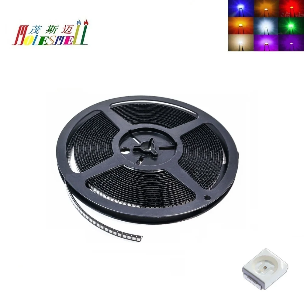 

2000pcs Multicolor 1210 SMD SMT 3528 led Red Yellow Blue Green White Orange Purple Pink Warm white Water clear led light lamp