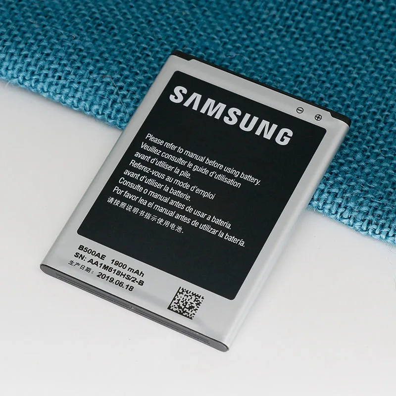 Оригинальный аккумулятор для Samsung Galaxy S4 mini i9192 I9190 I9198 1900mAh B500AE Замена батареи без NFC