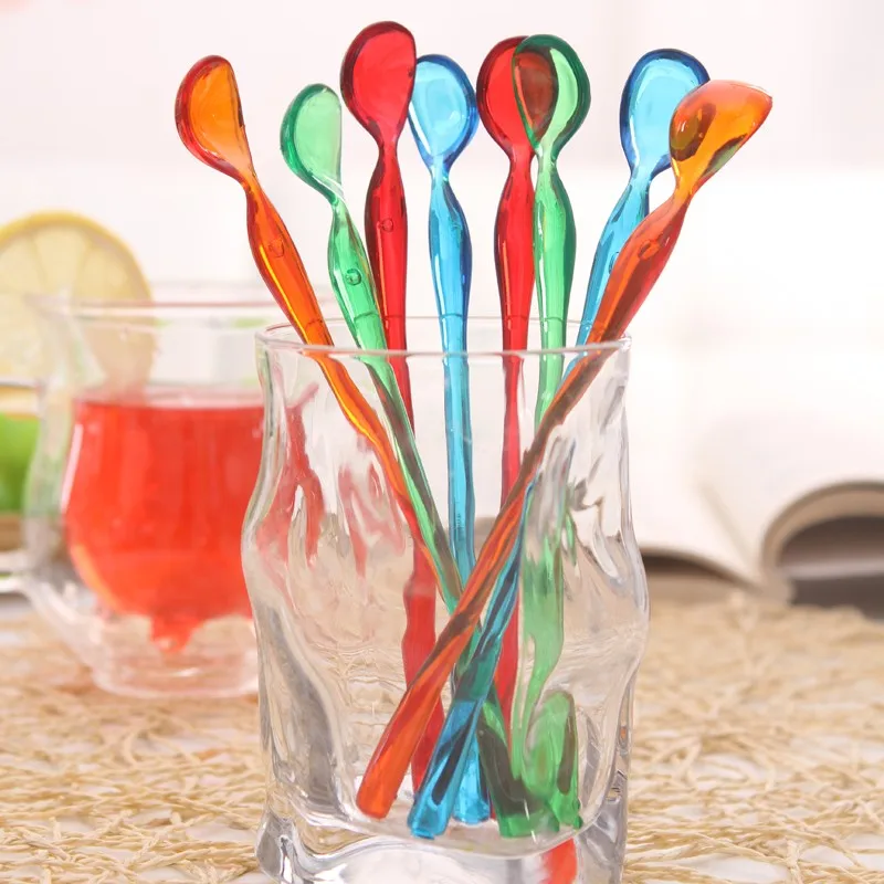4 шт. Cocktail Mixer Bar Кофе Puddler перемешивание веселки полосы мешалки питьевой