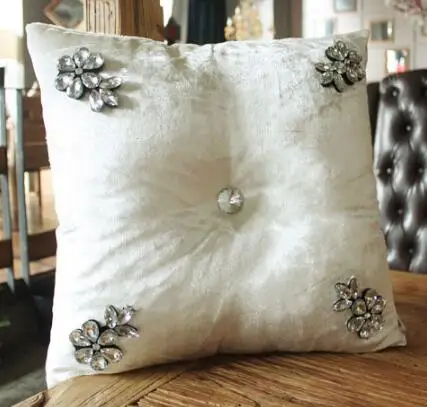 #1134 новая бархатная подходящая ручная швейная меховая Алмазная Подушка подушка с