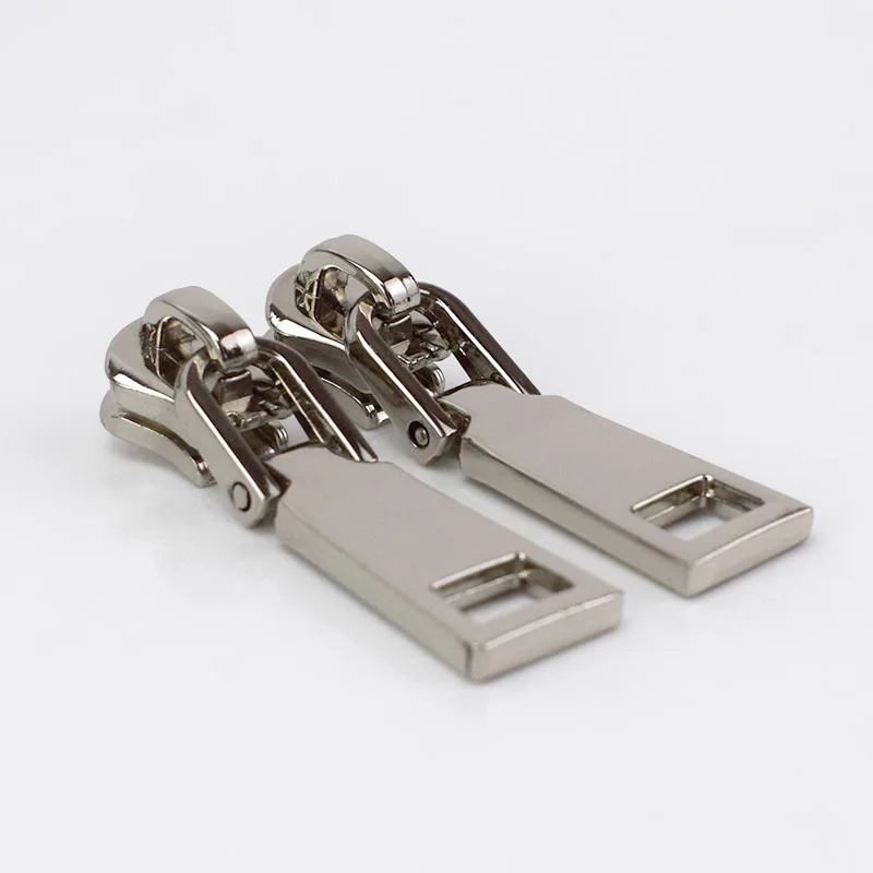 silver 20 шт. Модные 5# металлические ползунки для молнии для курток одежда пальто головы съемники молния Ремонтный комплект DIY сумка Швейные аксессуары G6-3 - Цвет: silver