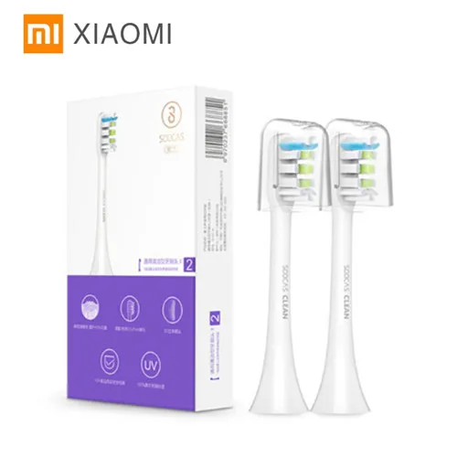 2 шт щетка для Xiaomi Soocas Soocare X3 замена зубной щетки - Цвет: Белый
