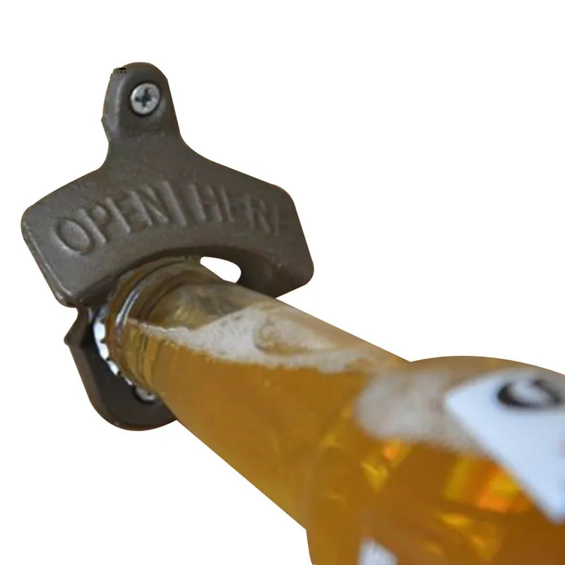1 шт. винтажный старинный Железный настенный Открыватель крышки для бара пива
