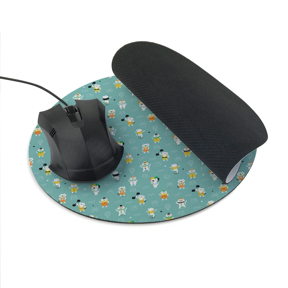 Hot Cute Cat 20*20cm or 22*22 cm Mouse Pad Speed Control Mat A lot of kitten head Round pad | Компьютеры и офис