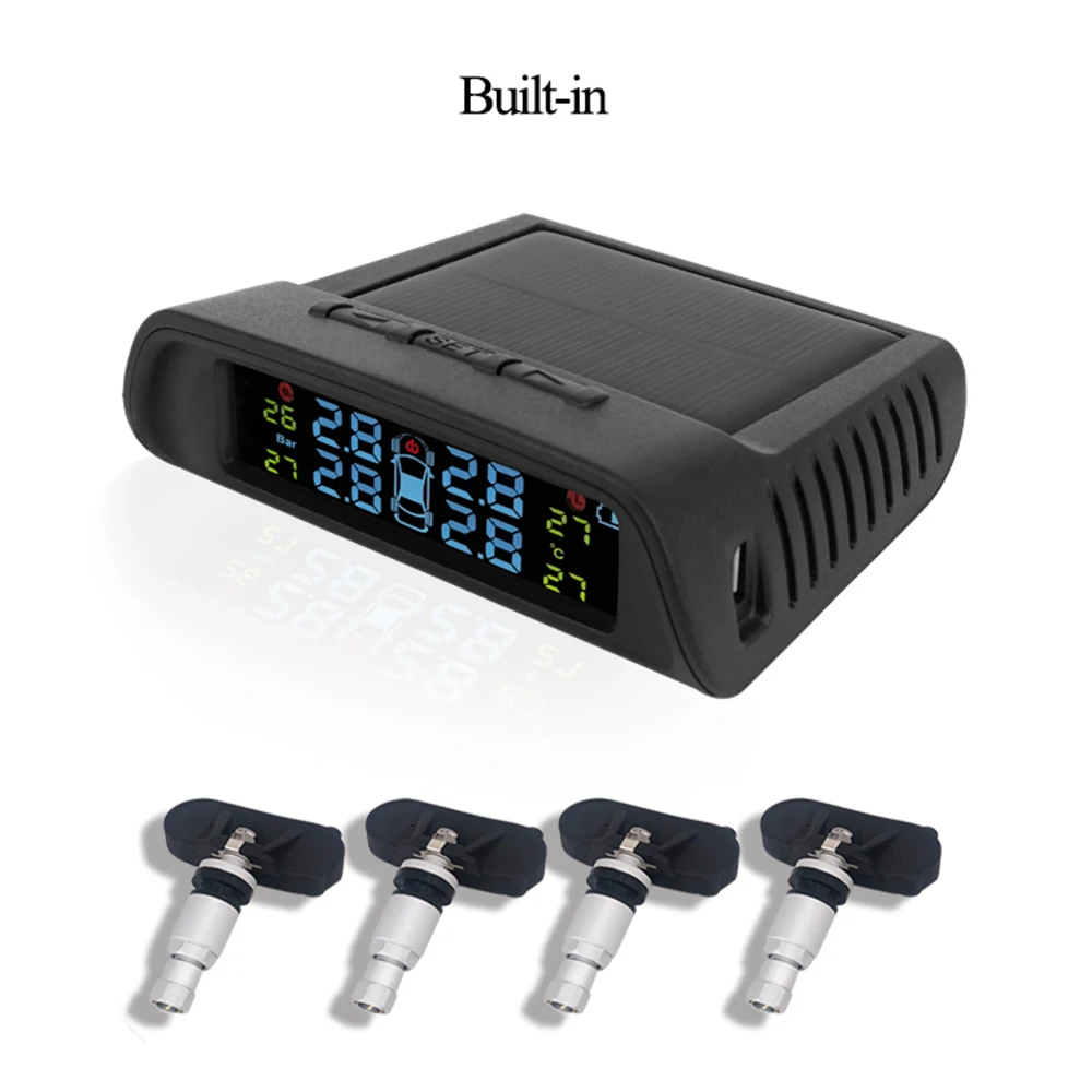 Автомобильный TP810 TPMS датчик давления в шинах Система мониторинга солнечной