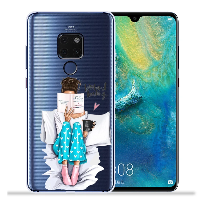 10 Модный чехол для телефона с изображением супермамы, папы и дочки для huawei mate 20 Lite Pro mate 9 10 Lite Pro Nova 2 Plus Nova3 Nova3i Etui - Цвет: 10