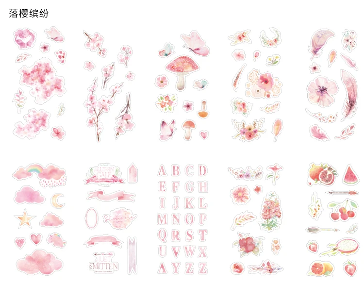 10 листов/1 упаковка Kawaii канцелярские наклейки серия Yang Mu дневник декоративные мобильные наклейки Скрапбукинг DIY ремесленные наклейки