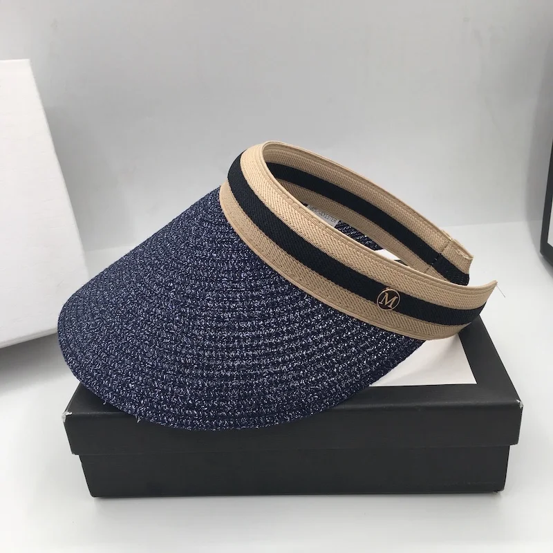 Модная Повседневная Соломенная Шляпа без верха праздничная Солнцезащитная