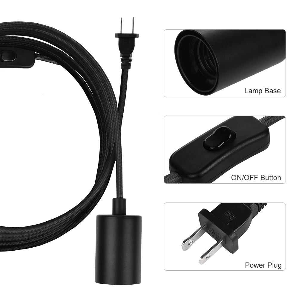 Подвесной светильник LEDGLE набор шнуров простая лампа с проводом 14 8 футов шнур