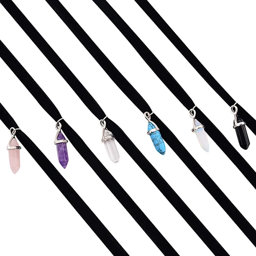 Ожерелье Bluelans женское с подвеской в виде ромб черное ожерелье панк стиле|collar