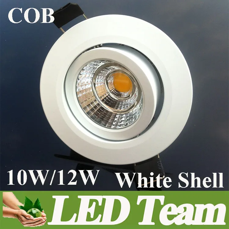 COB LED светильник 10 Вт 12 Epistar чип с регулируемой яркостью Утопленный вниз свет новый
