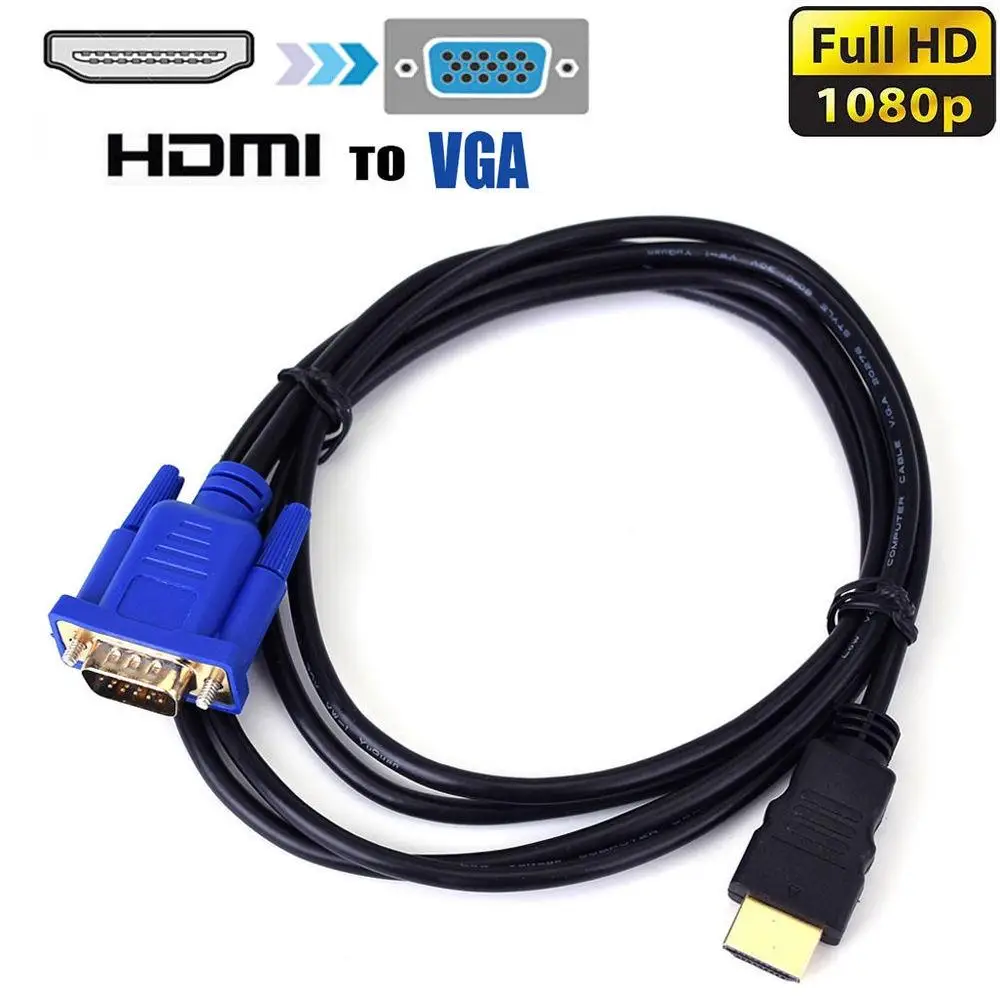 EastVita 1 8 м HDMI к VGA кабель HD 1080P папа Мужской видео конвертер адаптер для ПК ноутбука