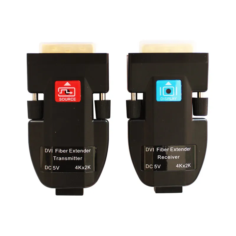 Amoonsky DTR1L 4k * 2k оптоволоконный удлинитель DVI 3840*2160 30 Гц одномодовое волокно