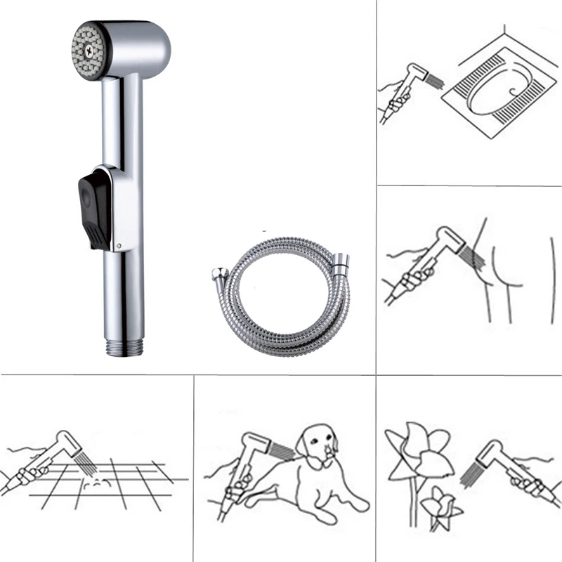 bidet setA1 Modun портативный душ, туалет, Душ, смеситель для биде с переключателем Shattaf, ручное биде, туалет, спрей, душевая головка, ручной смеситель для биде - Цвет: bidet setA1