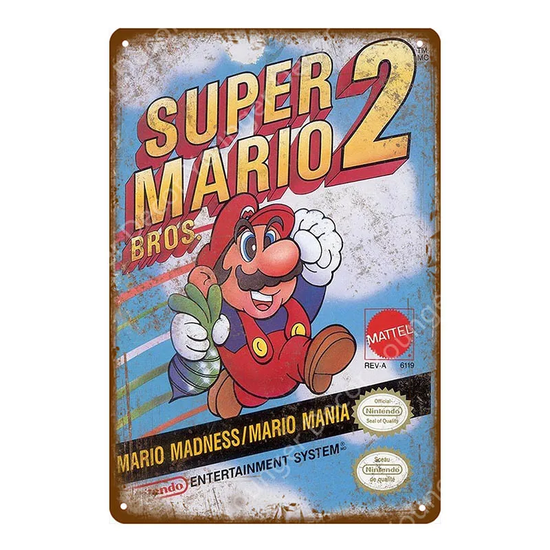 YD6356F Плакат для видеоигр, игровой металлический оловянный стикер для геймеров, Настенная Наклейка для паба, бара, клуба, домашнего декора комнаты, винтажная табличка sega Genesis - Цвет: YD6356F