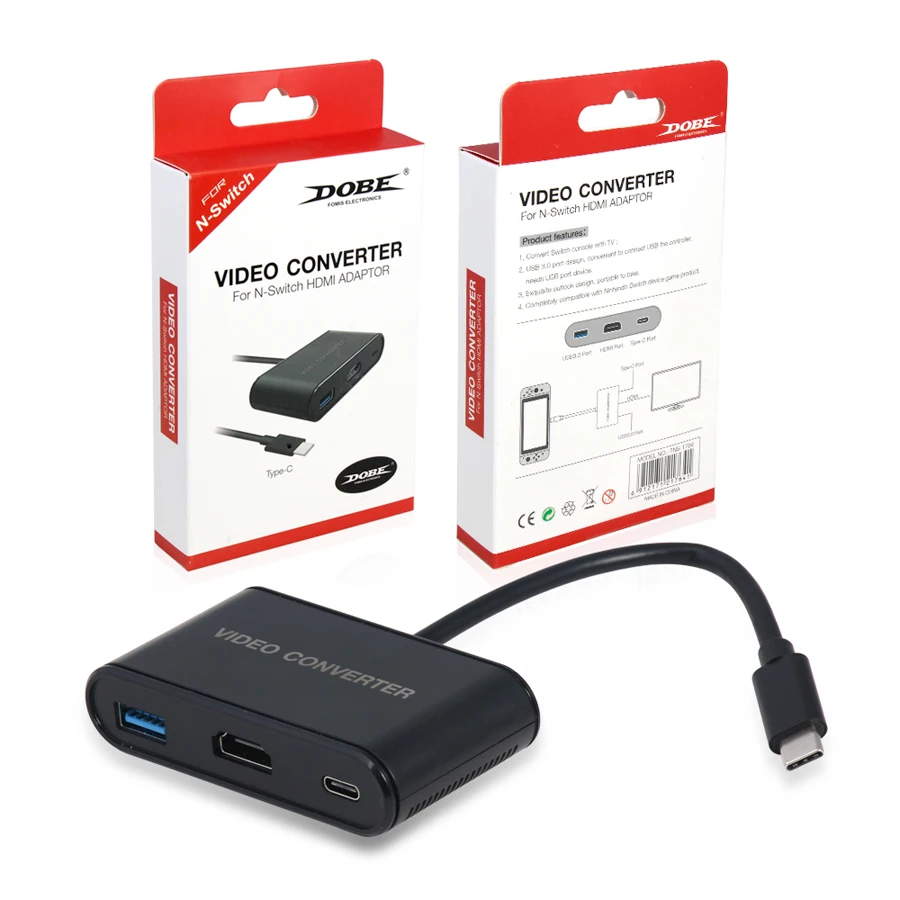 Type-C USB-C to HDMI Adapter HD Video Converter with USB Hub for Nintend Switch Game Console USB3.0 Port | Электроника