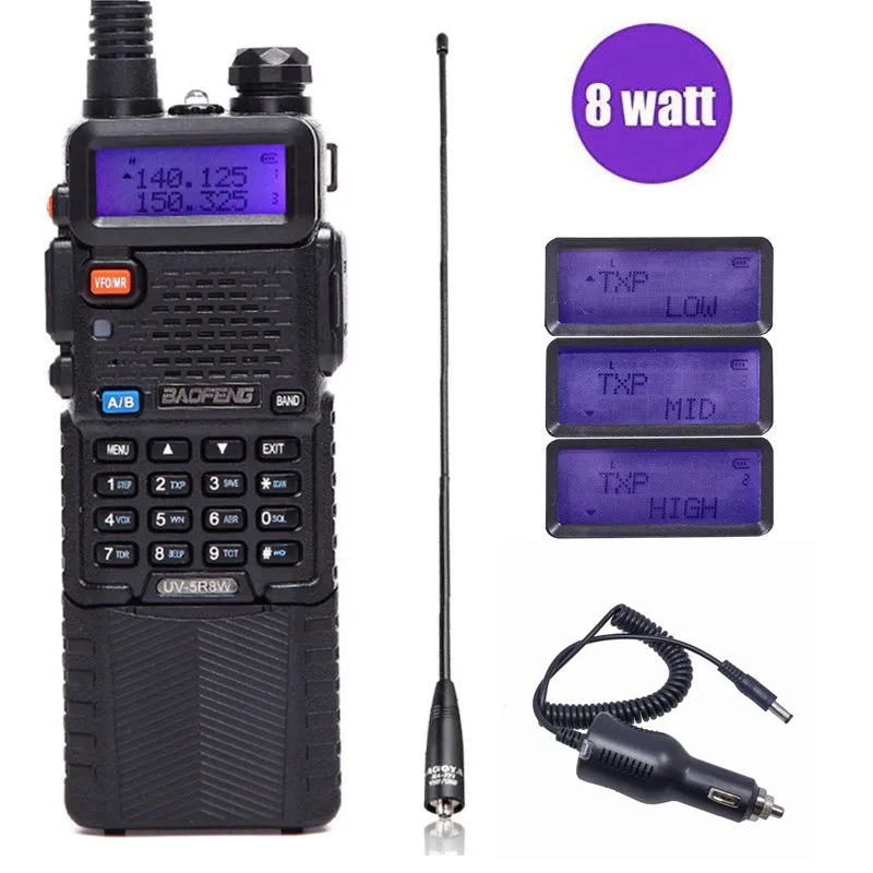 Портативная рация Baofeng UV-5R 8 Вт 3800 мАч мощная Двусторонняя радиосвязь cb