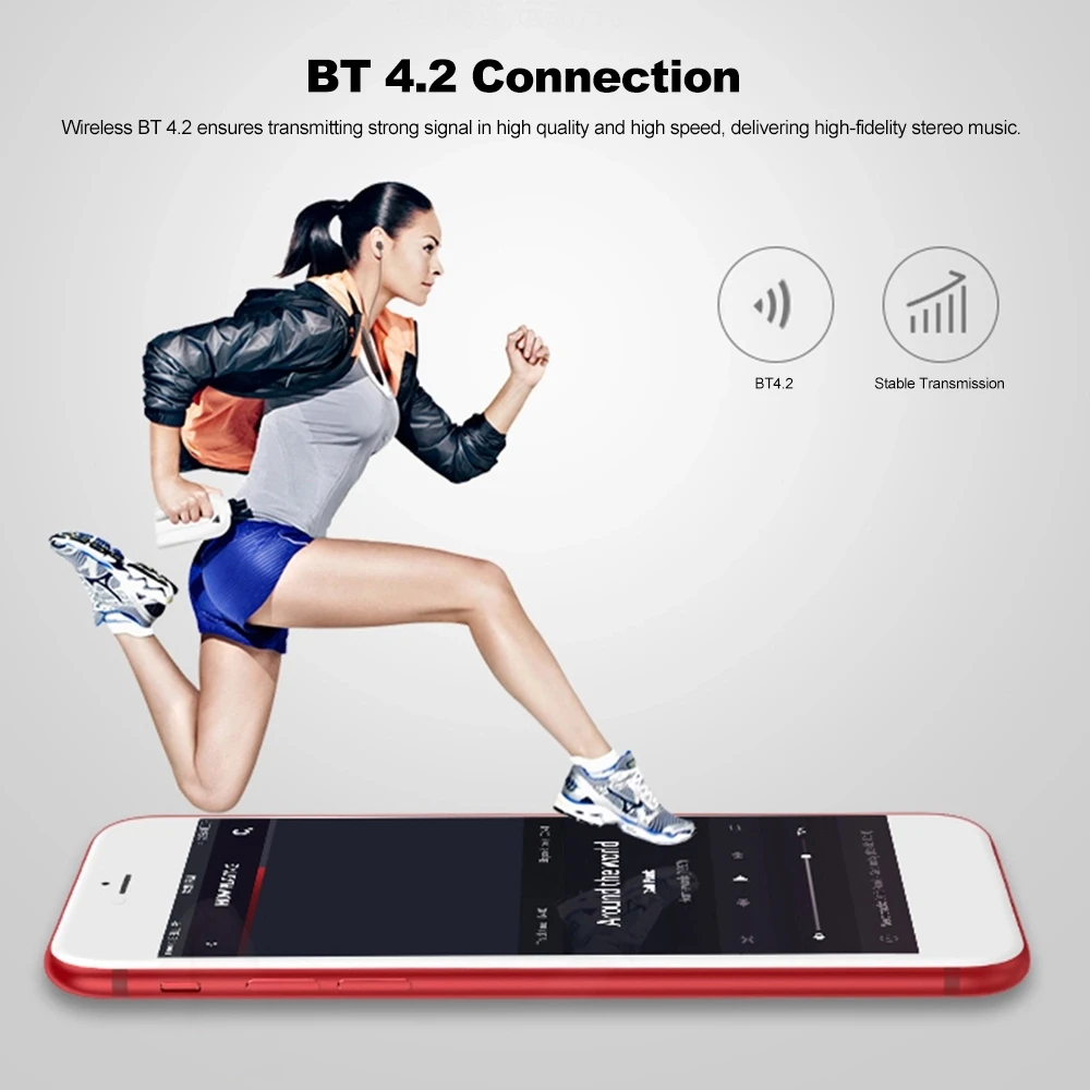 IPX7 водонепроницаемые наушники Bluetooth Спорт Беспроводной с шейным стерео