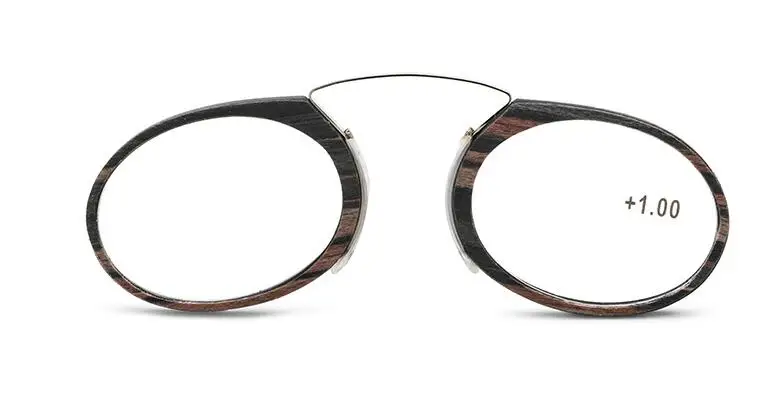 JN IMPRESSION, тонкая полосатая оправа, SOS Pince Nez, стильные очки для чтения, для пожилых мужчин и женщин, деревянные очки 1.-3 - Цвет оправы: Черный
