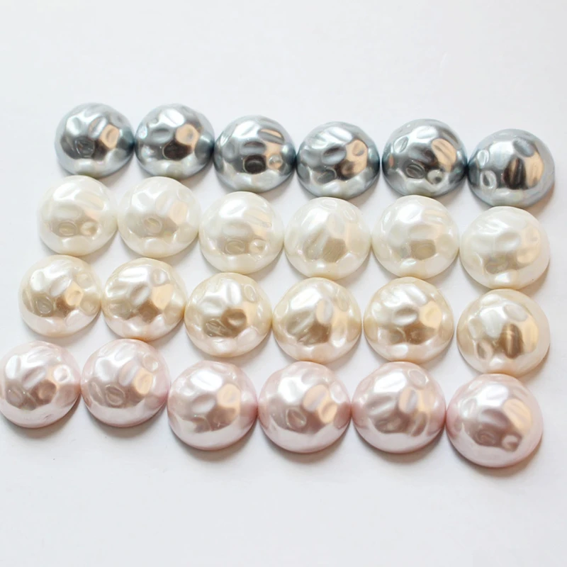 Summer style 40pcs/lot 15mm color print geometry rounds shape resin flatback beads diy jewelry earring/garment accessory | Украшения и