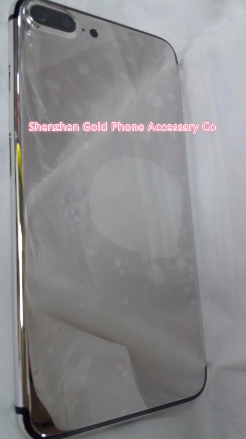 Роскошный 24ct Платиновый позолоченный средняя пластина рамка для телефона 7 plus