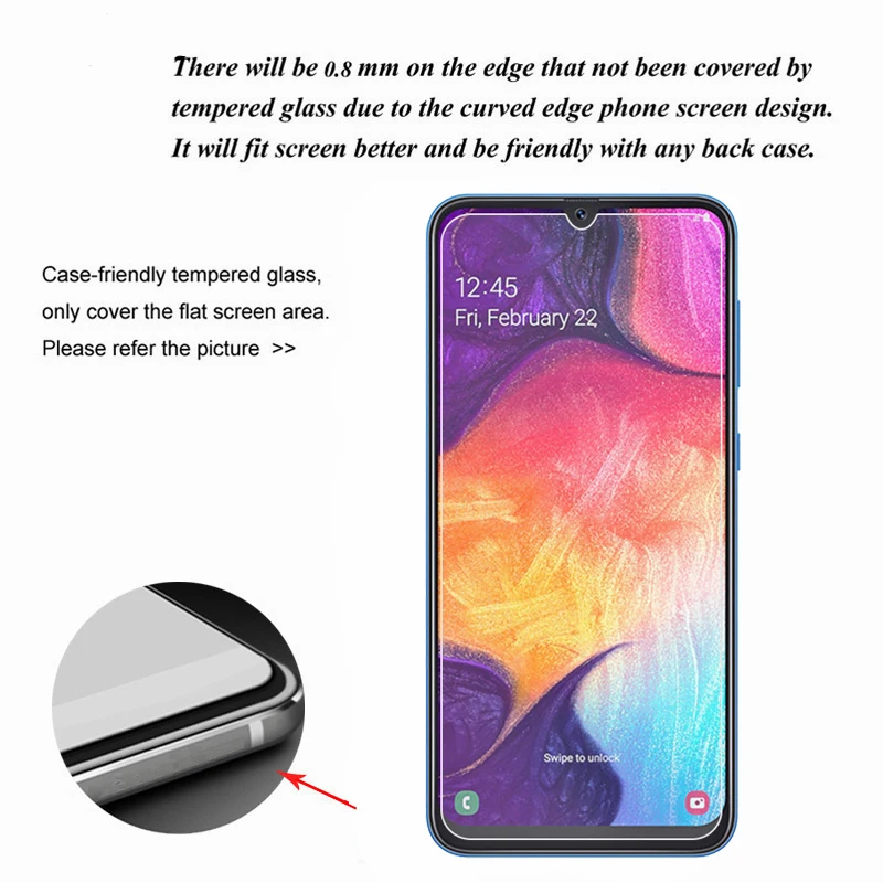 2 шт. Защитное стекло для Samsung Galaxy M30S A50 A40 A10s защитная пленка BSNOVT | Мобильные