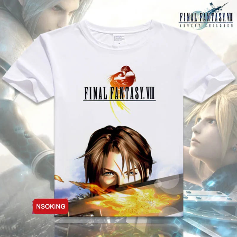 Final Fantasy футболка популярная для костюмированной вечеринки с изображением облака