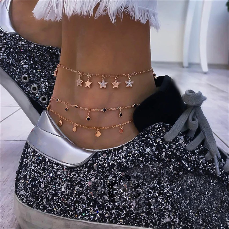 Boho Seashell ножной браслет, браслеты на лодыжку, красочные, из бисера, ножные браслеты для женщин, браслет на ногу, Летний пляж, ювелирные изделия для ног C4