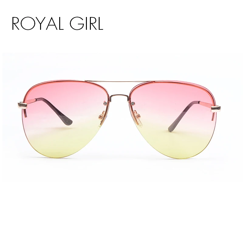 Женские солнцезащитные очки без оправы Классические брендовые в летнем стиле с