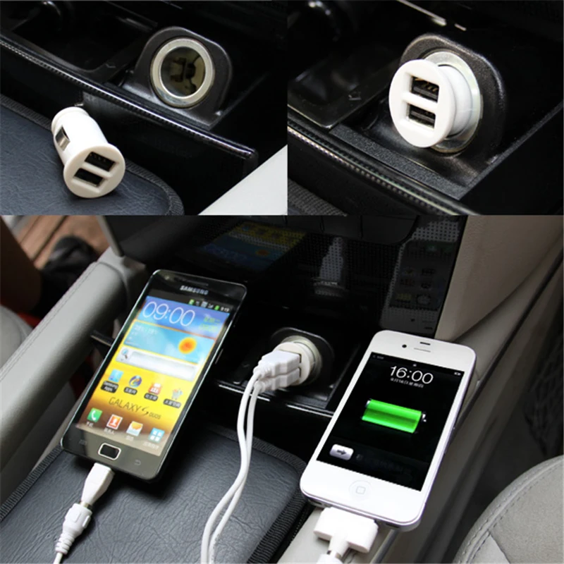 Автомобильное зарядное устройство с двумя USB портами 3 1 А|Зарядные устройства для