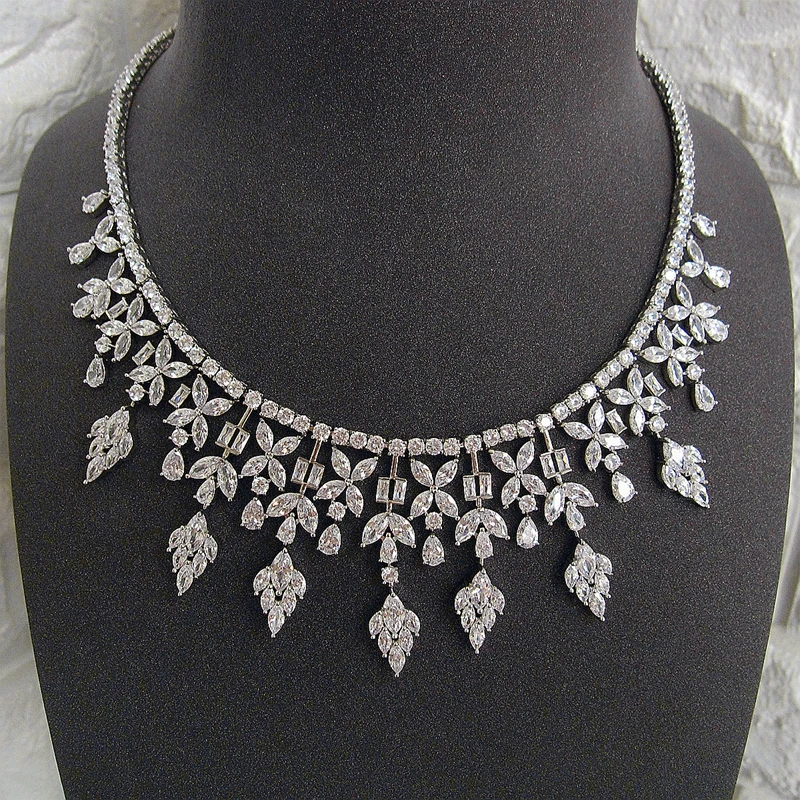 Fashion AAA Cubic Zirconia Luxuriant Flower modeling set Wedding/Party/dinner Jewelry for Women SC007 | Украшения и аксессуары