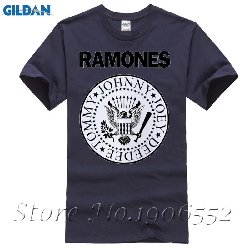 Большие размеры М ~ 5XL для мужчин рок группы Ramones футболка Homme Для Мужчин's JOEY