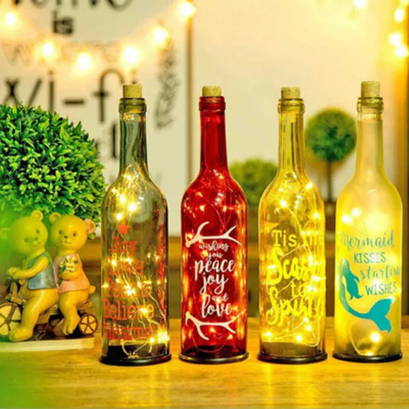 Светодиодная медная проволока светодиодная гирлянда 2 м 5 звездная веревка огни