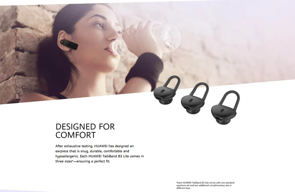 Смарт-браслет huawei Talkband B3 Lite, bluetooth-гарнитура, ответ/завершение вызова, запуск, сон, Автотрек, будильник, сообщение