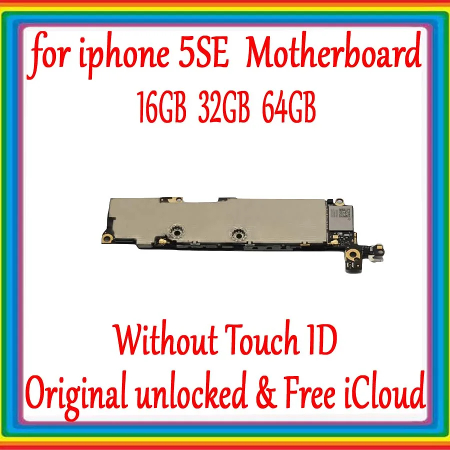 Заводская разблокированная материнская плата для iphone SE с Touch ID/без отпечатков