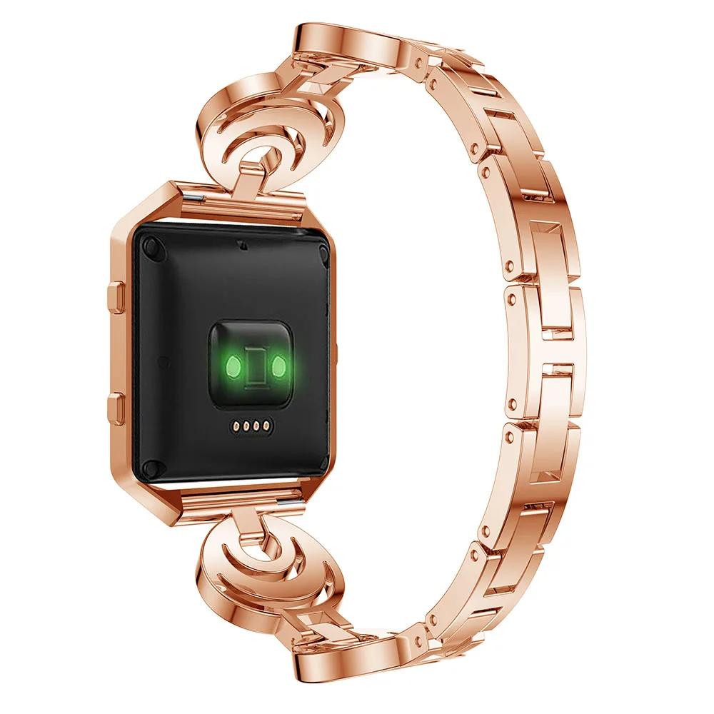 Ремешок на запястье для Fitbit Blaze металлический сменный Браслет Стразы из