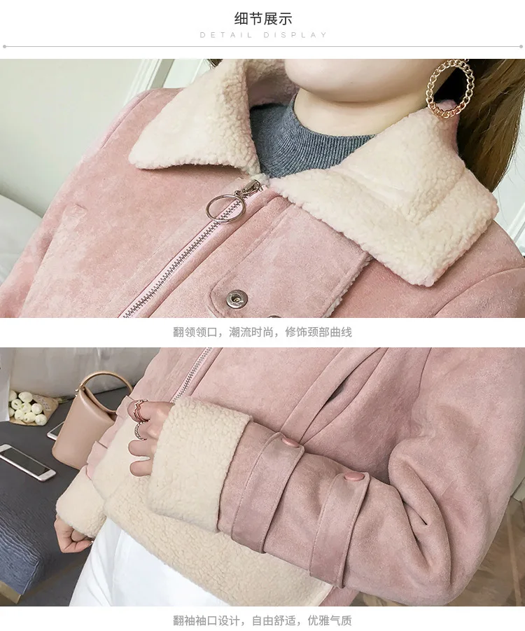 Женское шерстяное пальто на молнии с отложным воротником | Женская одежда