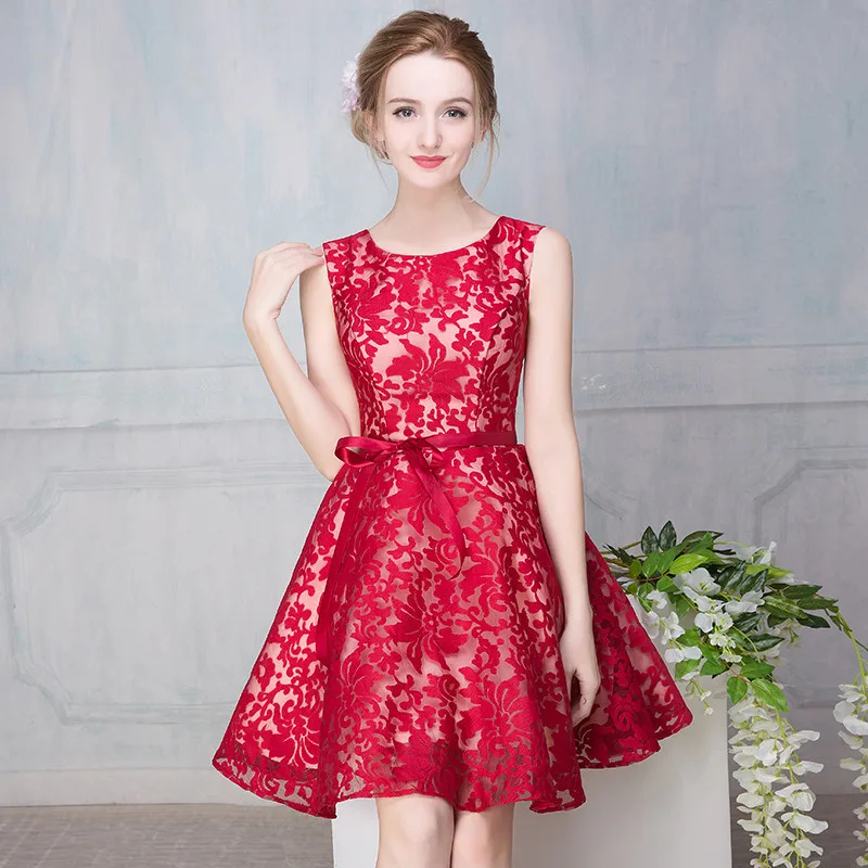 Без рукавов с глубоким вырезом Мини платье бальное Vestidos коктель Mujer Империя