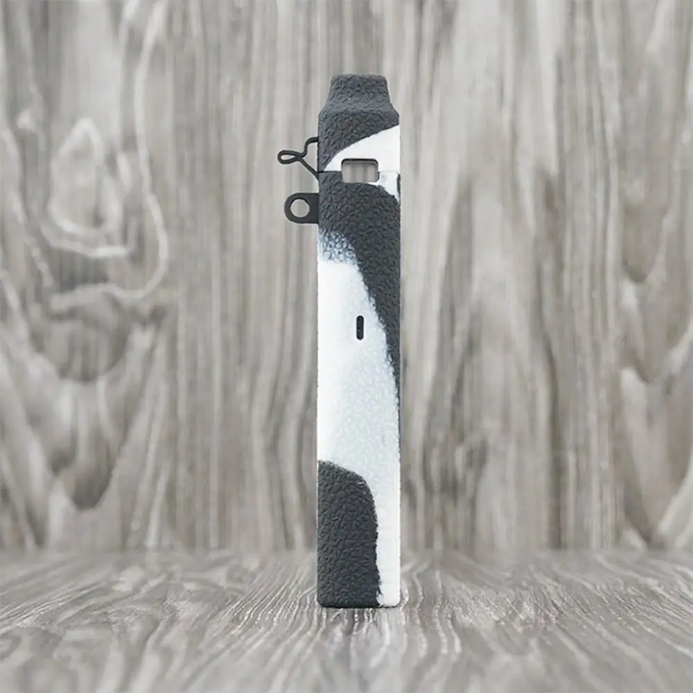 Blak white Чехол с текстурой кожи для NanoSTIX vape, набор устройств, силиконовый чехол, гелевый Чехол, Nano STIX, NanoNIC Pod - Цвет: Blak white