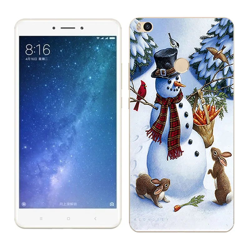 26 Чехол s для Xiaomi Mi Max2, мягкий силиконовый чехол для Xiaomi Mi Max 2 X'mas Day, окрашенный чехол для телефона xiomi Mi Max 2, Fundas - Цвет: 26